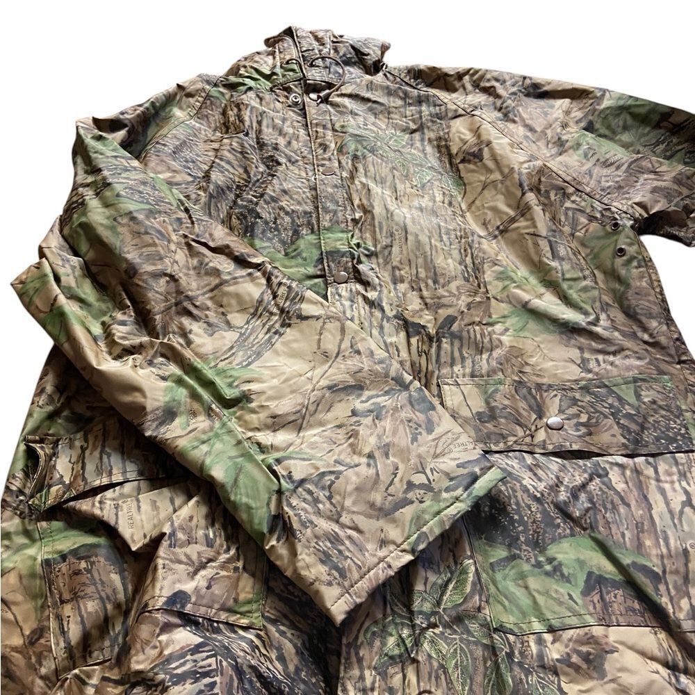 Stearns Dry Wear men’s hooded cam rain jacked lined excellent condition
